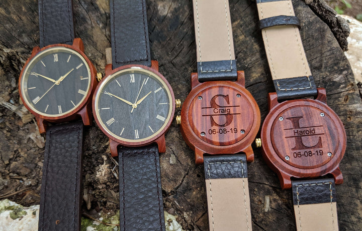 Groomsmen Wooden Watches - Set Of 10 | Dusty Saw