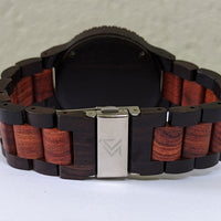 Groomsmen Set of 10 Wooden Watch Red | Justo - Dusty Saw