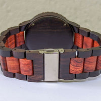 Groomsmen Set of 5 Wooden Watch Red | Justo - Dusty Saw