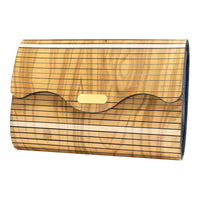 Wooden Clutch Handbag Olive Wood | Nova - Dusty Saw
