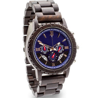 Wooden Watch Black | Dulce - Dusty Saw