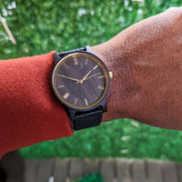 Arce | Black Leather - Dusty Saw