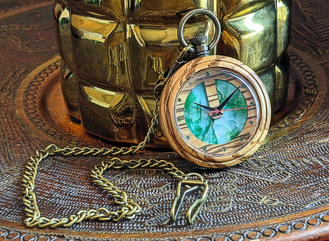 Groomsmen Set of 10 Wooden Pocket Watch | Arce - Dusty Saw