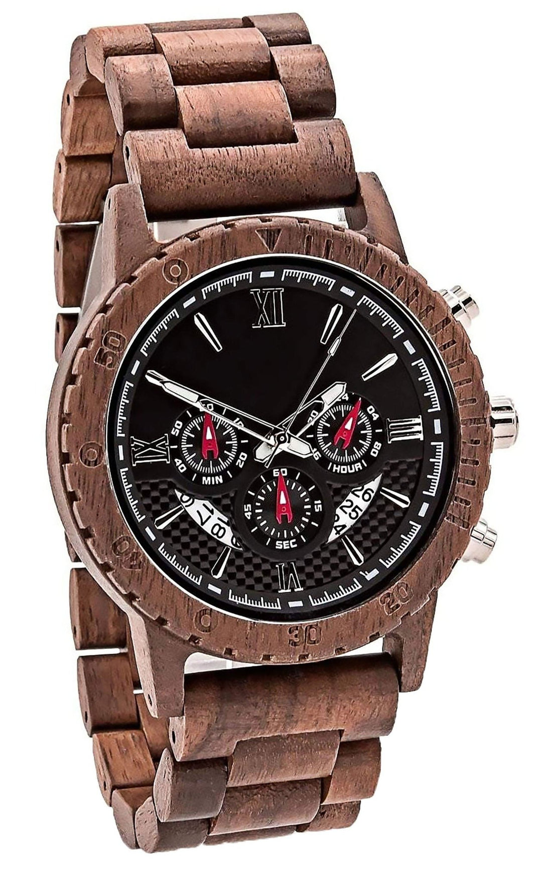 Groomsmen Set Of 10 Wooden Watch Walnut | Dulce - Dusty Saw