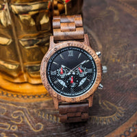 Groomsmen Set Of 10 Wooden Watch Walnut | Dulce - Dusty Saw
