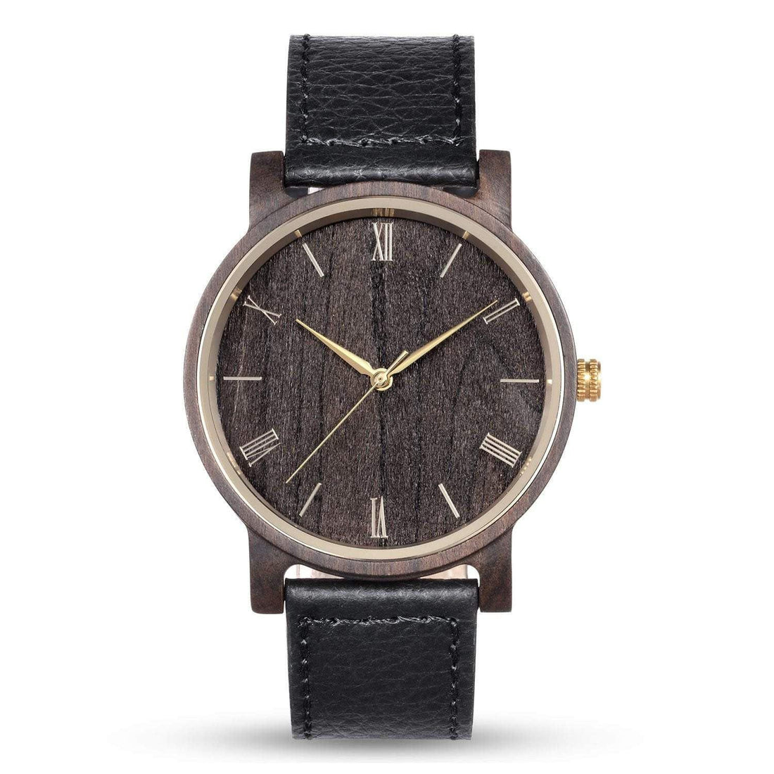Groomsmen Set Of 10 Wooden Watches Black Arce - Dusty Saw