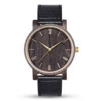 Groomsmen Set Of 10 Wooden Watches Black Arce - Dusty Saw