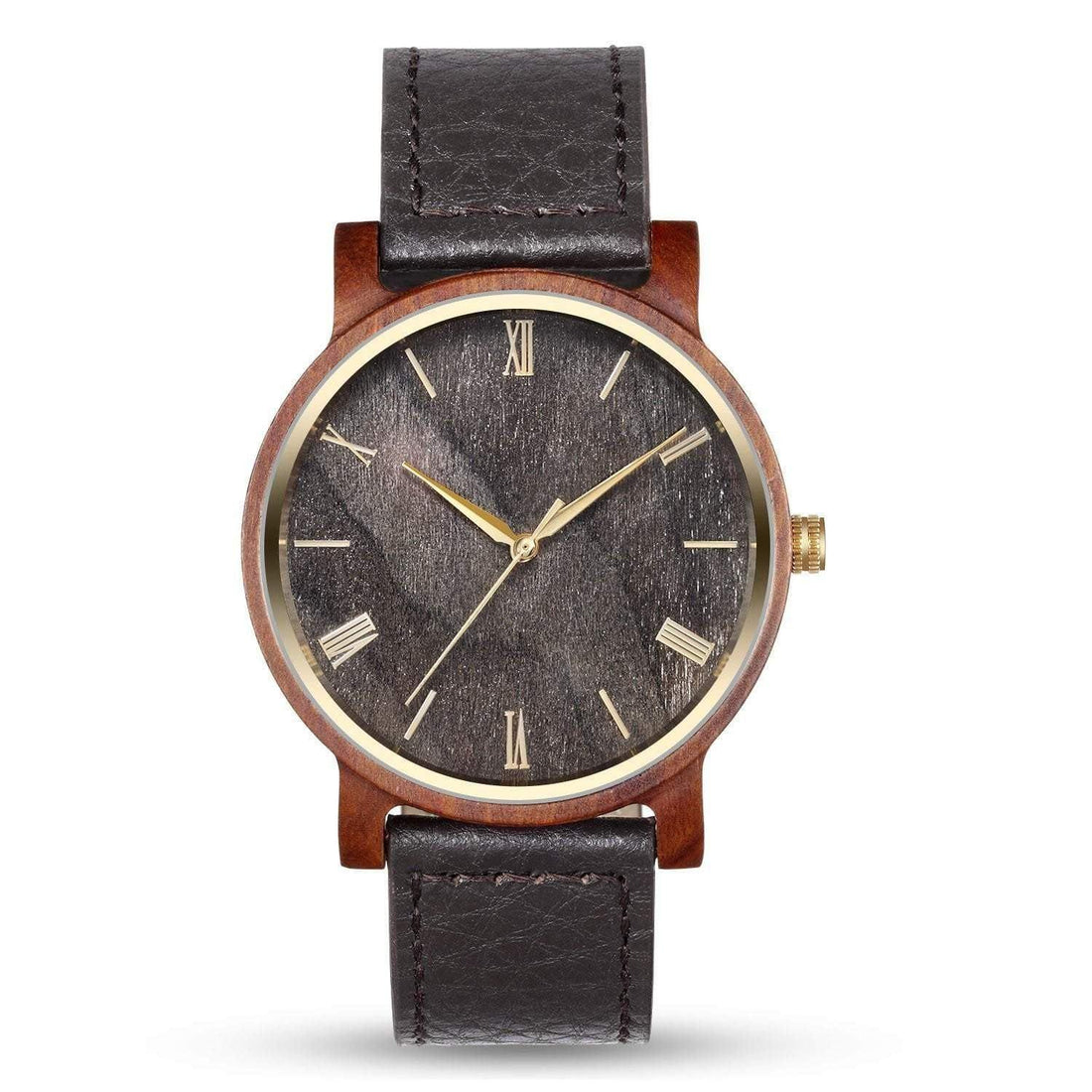 Groomsmen Set Of 10 Wooden Watches Red Arce - Dusty Saw