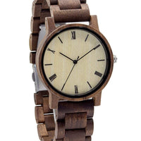 Groomsmen Set Of 10 Wooden Watches -Walnut Arce - Dusty Saw