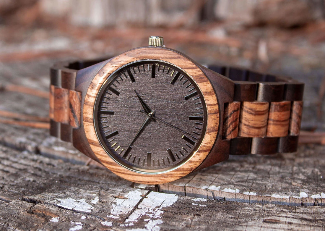 Groomsmen Set Of 12 Wooden Watches - Grandiose - Dusty Saw