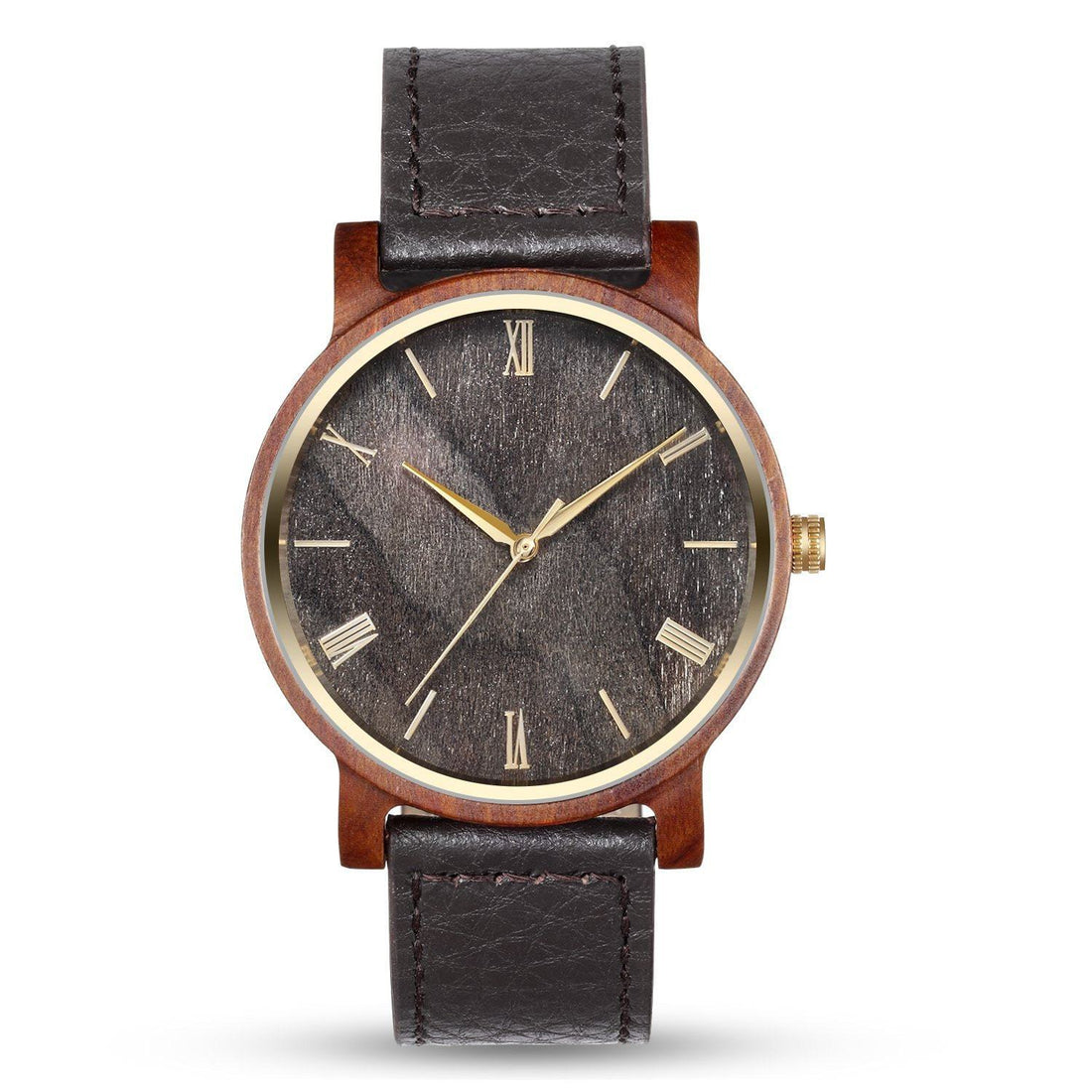 Groomsmen Set Of 4 Wooden Watches Red Arce - Dusty Saw