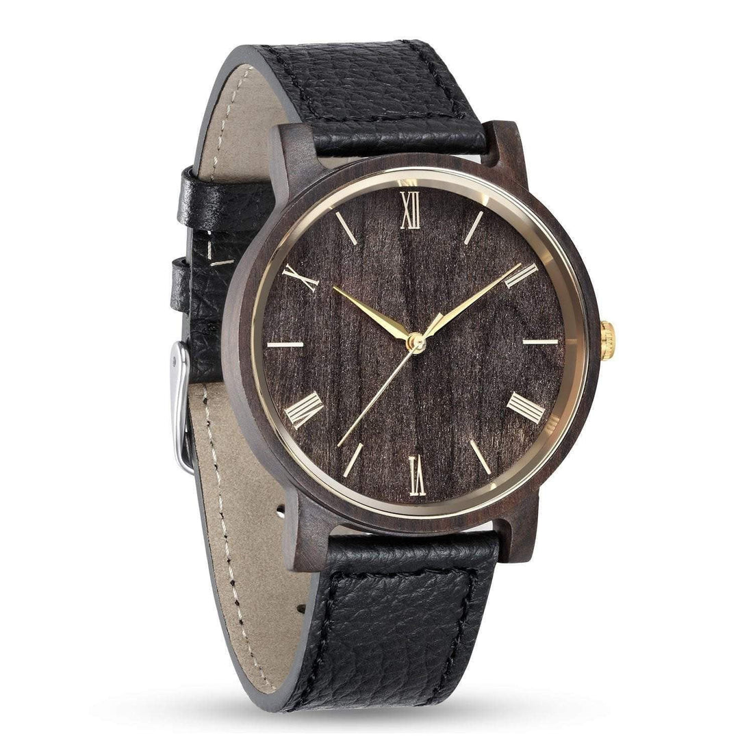Groomsmen Set Of 6 Wooden Watches Black Arce - Dusty Saw