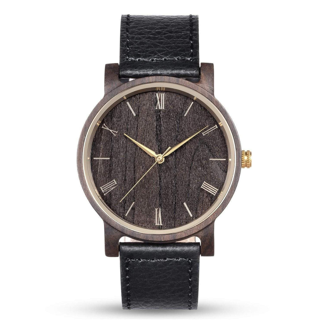 Groomsmen Set Of 6 Wooden Watches Black Arce - Dusty Saw