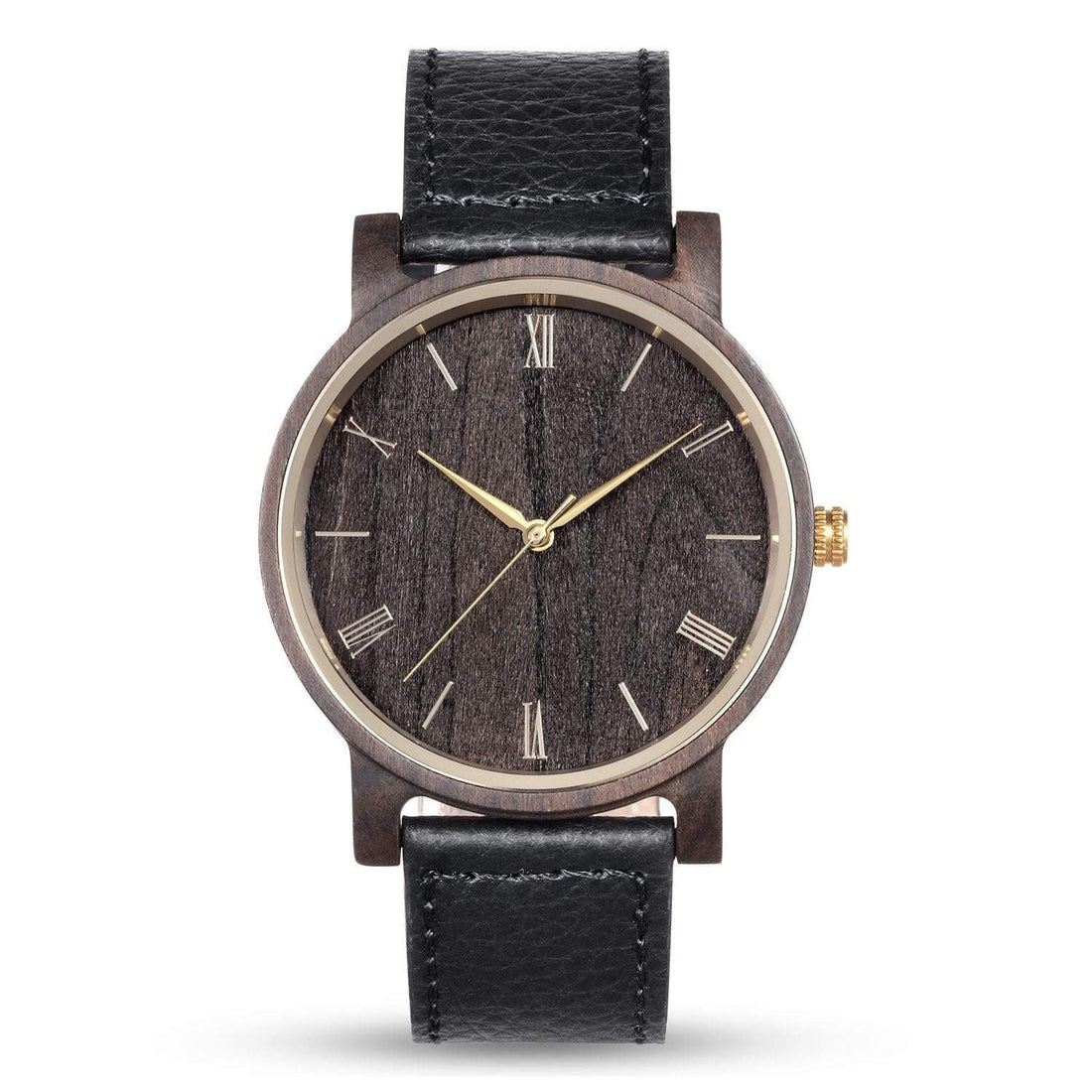 Groomsmen Set Of 7 Wooden Watches Black Arce - Dusty Saw