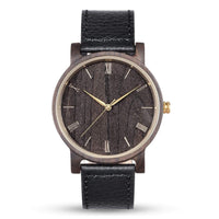 Groomsmen Set Of 7 Wooden Watches Black Arce - Dusty Saw