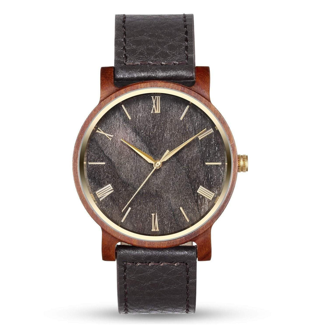 Groomsmen Set Of 7 Wooden Watches Red Arce - Dusty Saw