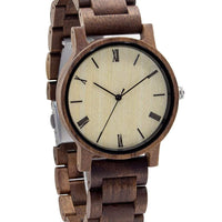 Groomsmen Set Of 7 Wooden Watches - Walnut Arce - Dusty Saw