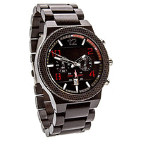 Men's Wooden Watch Black | Audaz - Dusty Saw