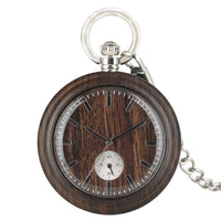 Wooden Pocket Watch |Cielo - Dusty Saw