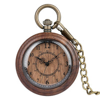 Wooden Pocket Watch | Clasico - Dusty Saw