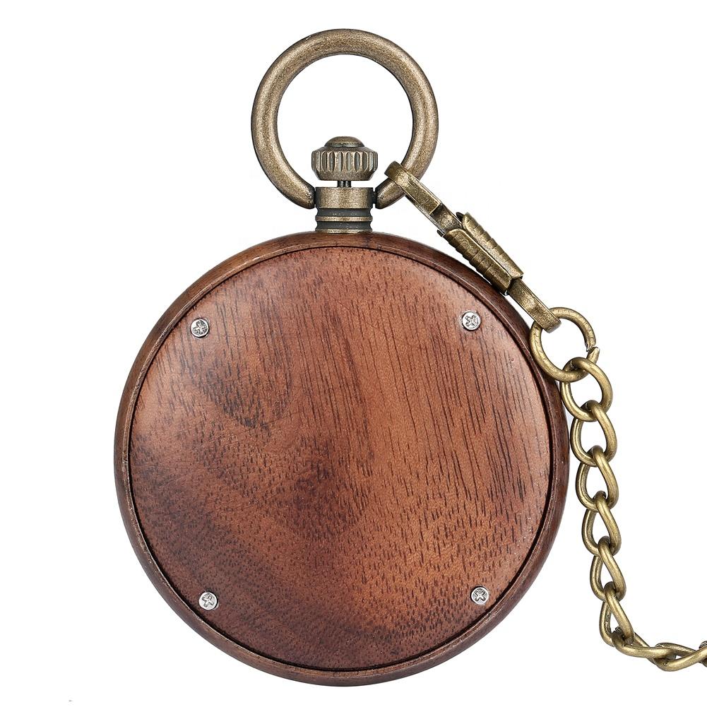 Wooden Pocket Watch | Clasico - Dusty Saw