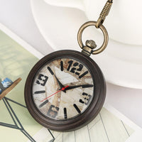 Wooden Pocket Watch | Tinto - Dusty Saw