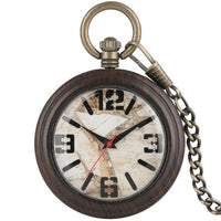 Wooden Pocket Watch | Tinto - Dusty Saw