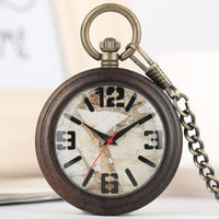 Wooden Pocket Watch | Tinto - Dusty Saw