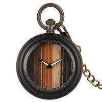 Wooden Pocket Watch | Valor - Dusty Saw
