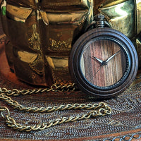 Wooden Pocket Watch | Valor - Dusty Saw
