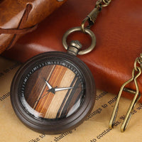 Wooden Pocket Watch | Valor - Dusty Saw