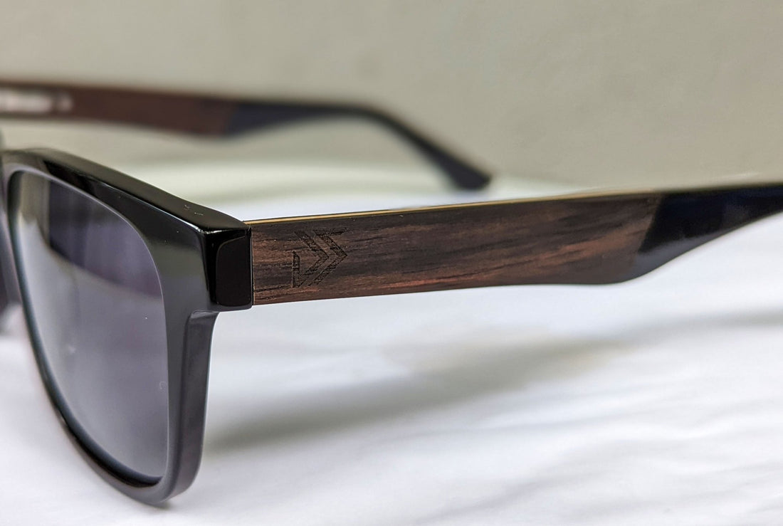 Wooden Sunglasses | Ebony - Dusty Saw