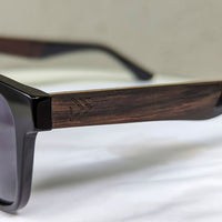 Wooden Sunglasses | Ebony - Dusty Saw