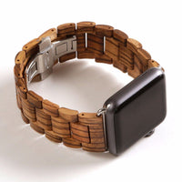 Wooden Watch Bands For Apple Watch 38mm - Dusty Saw