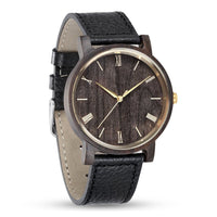Wooden Watch Black | Arce - Dusty Saw