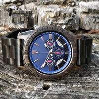 Wooden Watch Black | Dulce - Dusty Saw