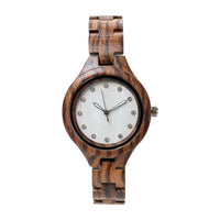 Wooden Watch | Glamor (white) - Dusty Saw