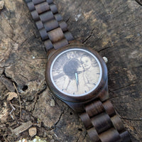 Wooden Watch Photo Black | Radiante - Dusty Saw