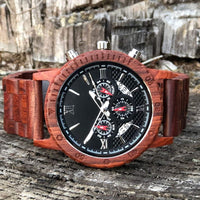 Wooden Watch Red | Dulce - Dusty Saw