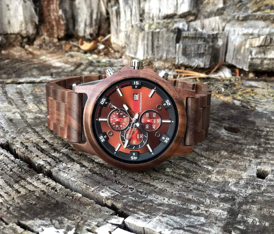 Wooden Watch Walnut | Multa - Dusty Saw