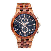 Wooden Watch Zebra | Gracil - Dusty Saw
