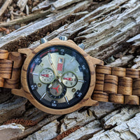 Wooden Watch Zebra | Multa - Dusty Saw