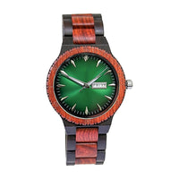 Groomsmen Set of 6 Wooden Watch Red | Justo - Dusty Saw
