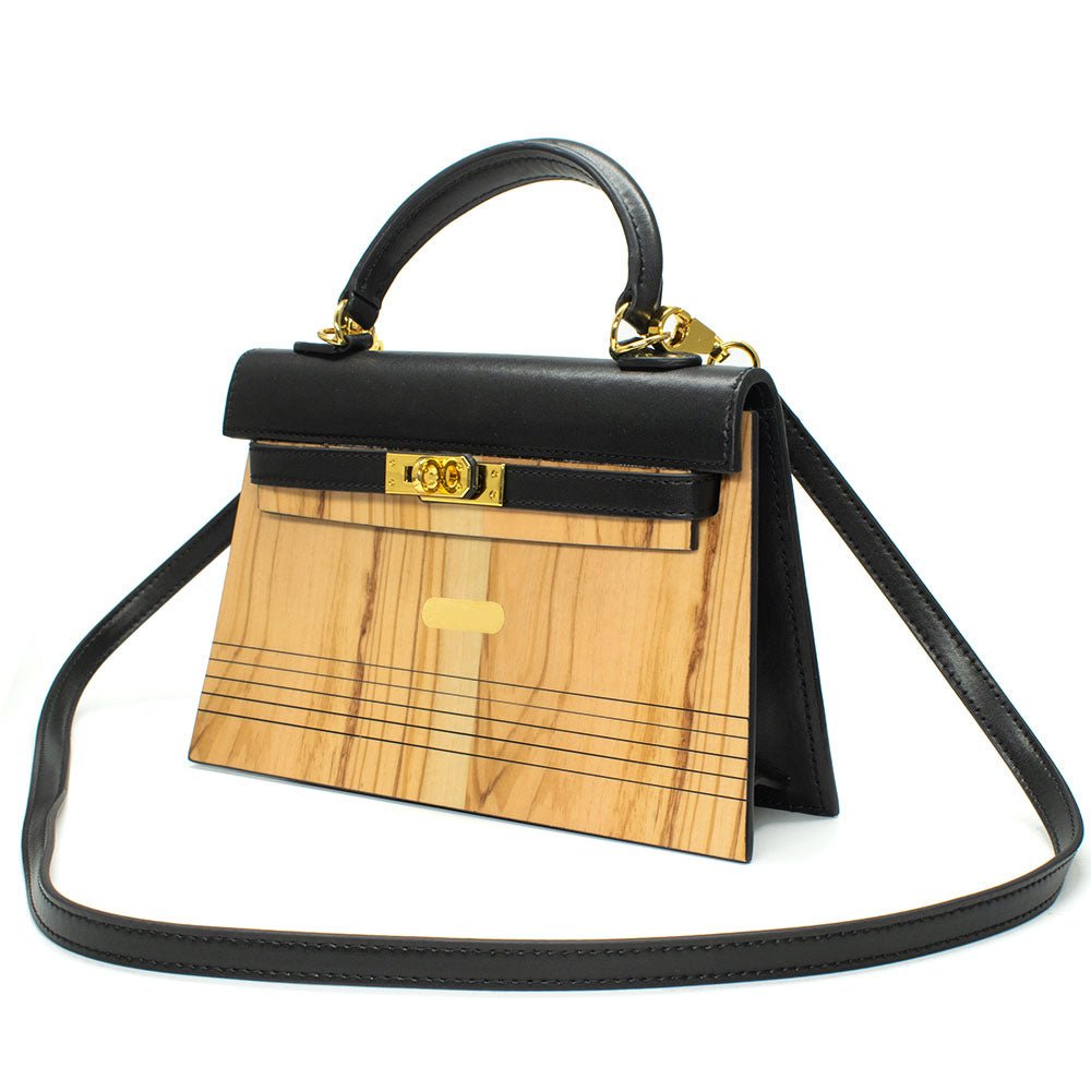 Wooden Handbag Olive Wood | Elysia - Dusty Saw