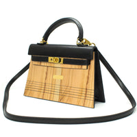 Wooden Handbag Olive Wood | Elysia - Dusty Saw