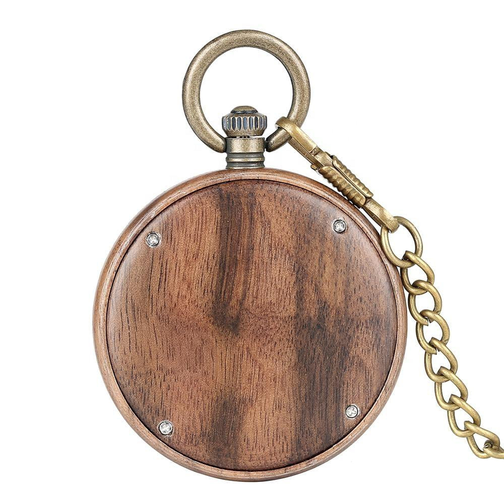 Wooden Pocket Watch | Perfecto - Dusty Saw