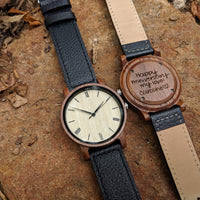 Groomsmen Set Of 11 Wooden Watches Walnut Arce - Dusty Saw