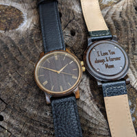 Groomsmen Set Of 11 Wooden Watches Leather Arce - Dusty Saw