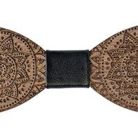 Flora Wooden Bow Tie - Dusty Saw