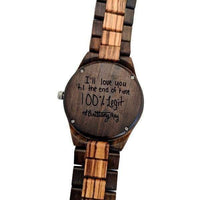 Groomsmen Set Of 10 Wooden Watches - Grandiose - Dusty Saw
